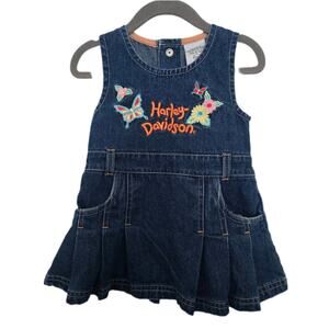 Y2k Harley Davidson denim dress